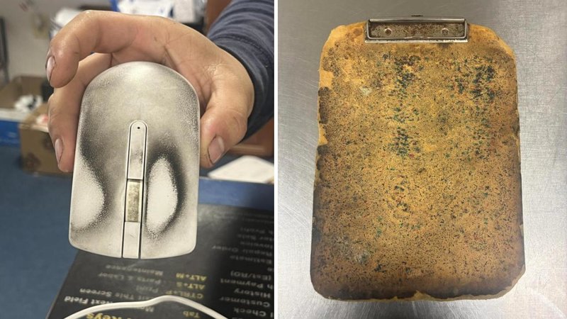 Two well-worn items.