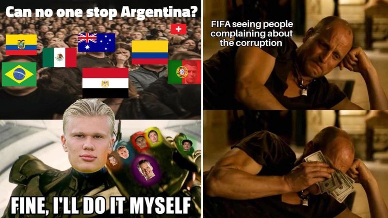 Two memes.