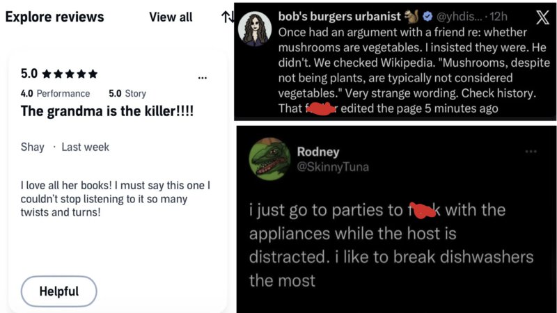 Three examples of pranks and petty revenge.
