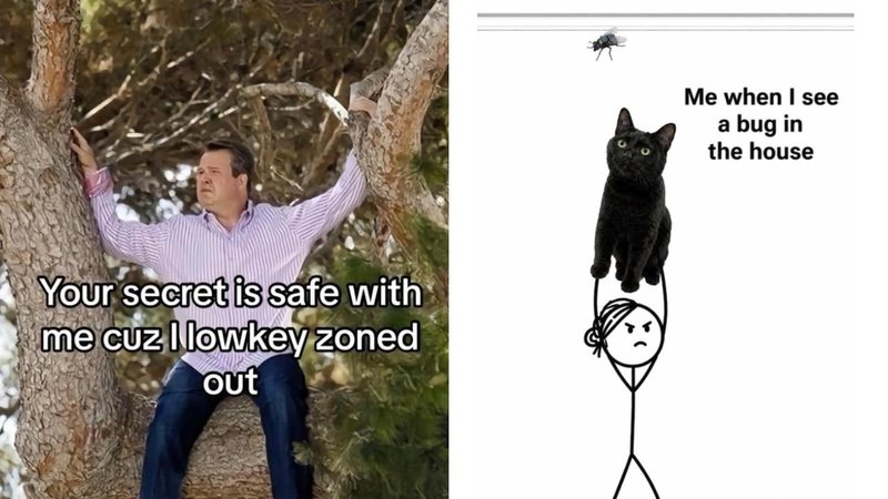 Two memes.