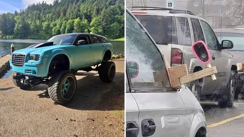 Two cars.