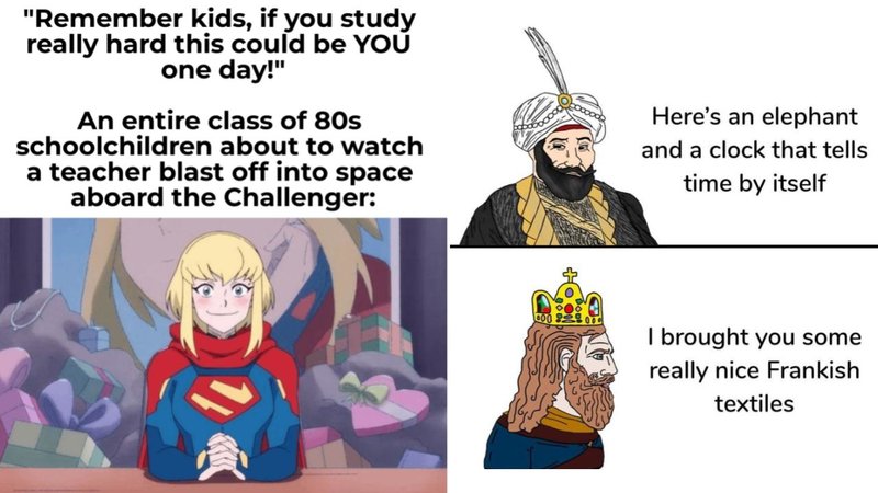 Two memes.