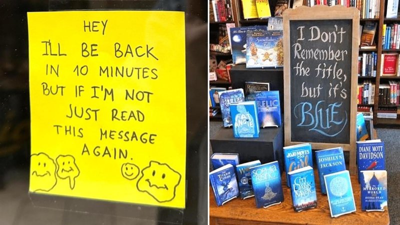 Two signs.