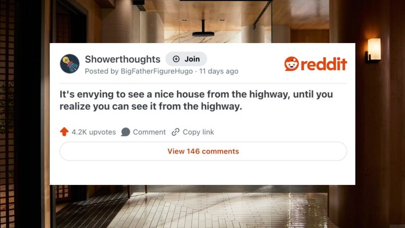 A shower thought.