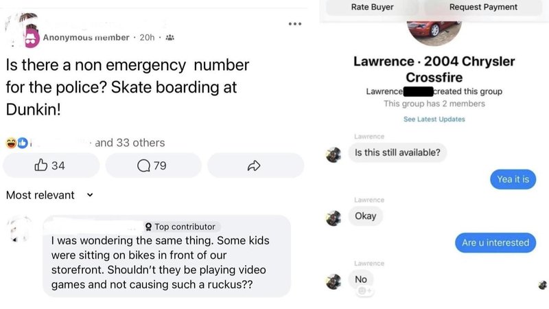 Two social media fails.