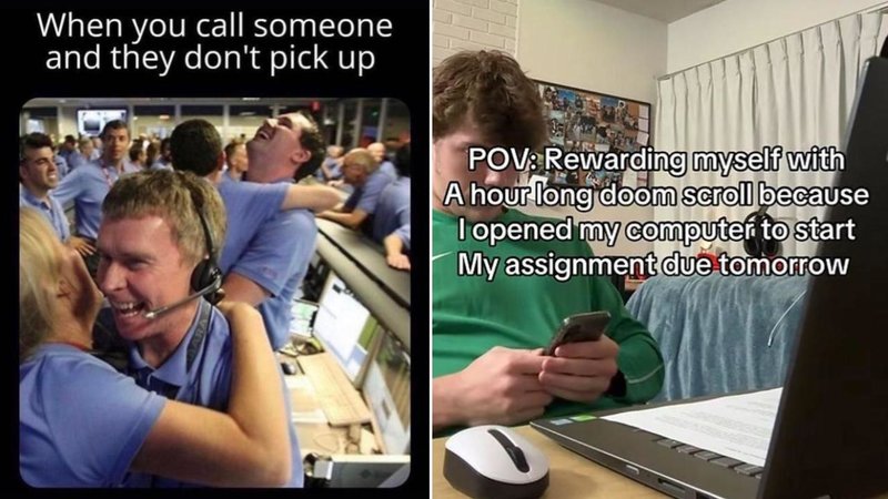Two memes.