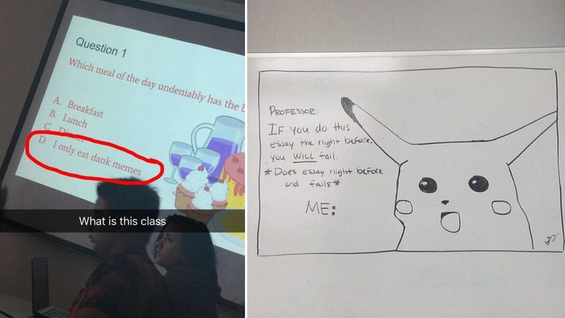 Two memes.