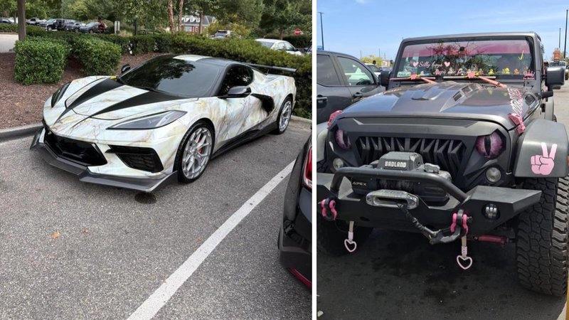 Two cars.
