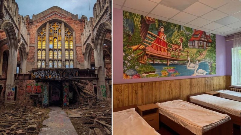 Two abandoned places.