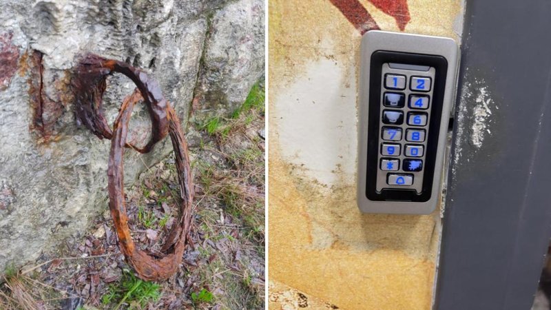 Two worn down items.