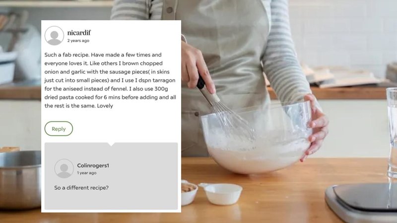 A recipe review.
