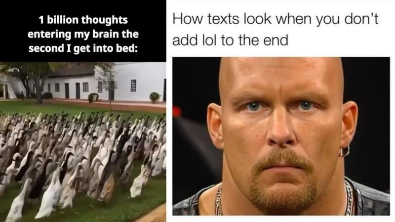 Two memes.