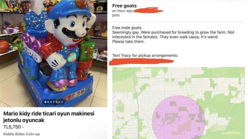 Two things for sale.
