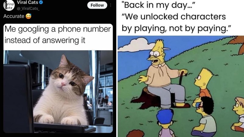 Two memes.