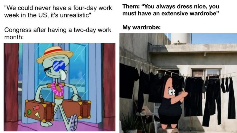 Two memes.