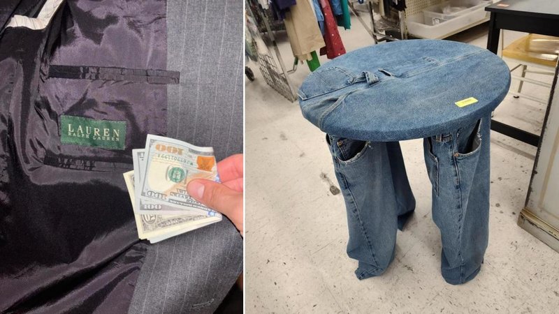 Two thrift store finds.