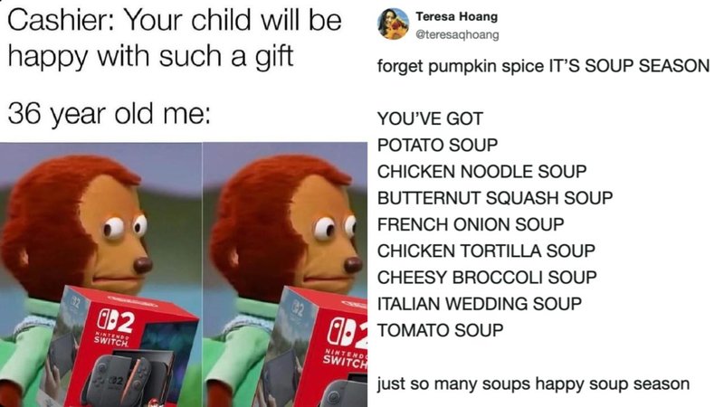 Two memes.
