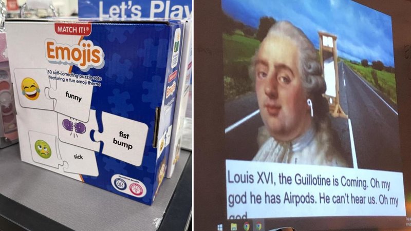 Two cringe signs.