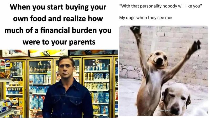 Two memes.
