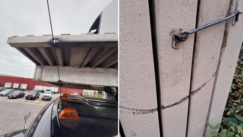 Two worn down items.