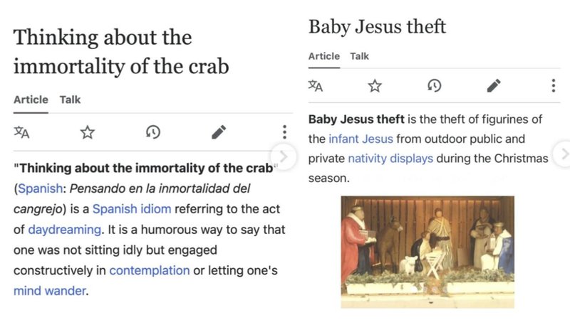 Two photos from Wikipedia.