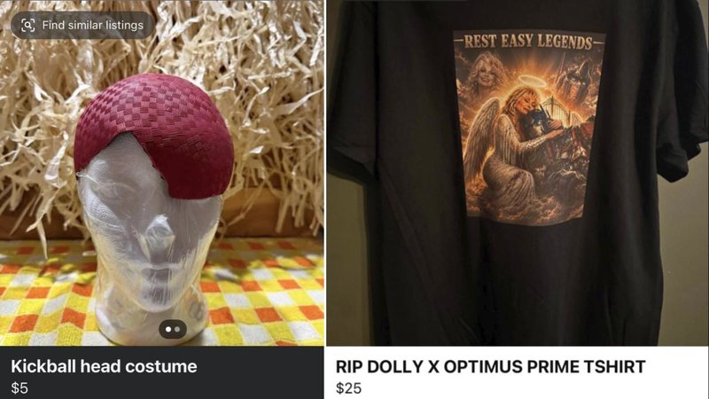 Two marketplace ads.