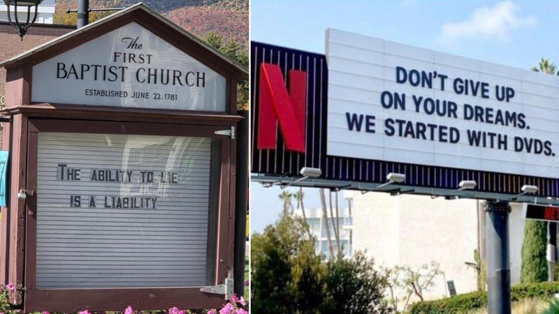 Two signs.