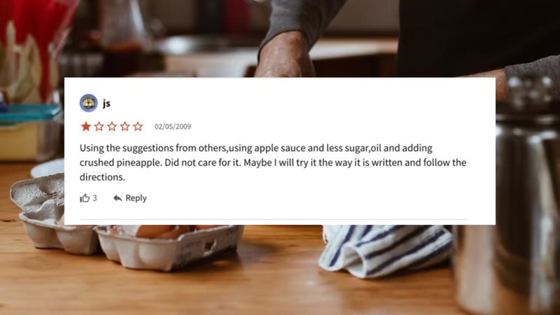 A recipe review.