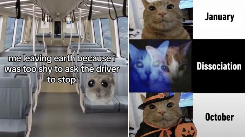 me leaving earth because i
was too shy to ask the driver
to stop:
τρ
January
Dissociation
October