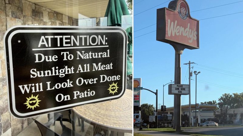 Two signs.