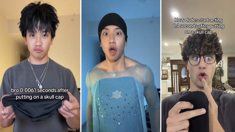 What Is the Skull Cap Trend? The TikTok Glow-Up Meme Explained