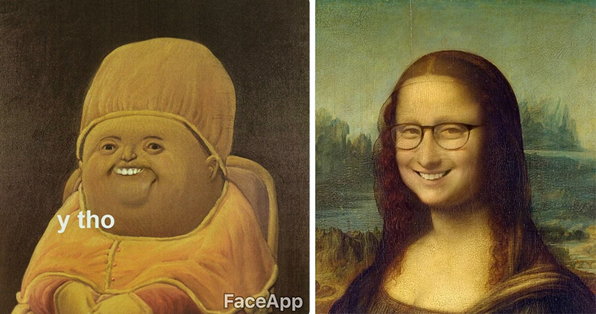 Well It Looks Like You Can Use The Faceapp On Paintings Know Your Meme