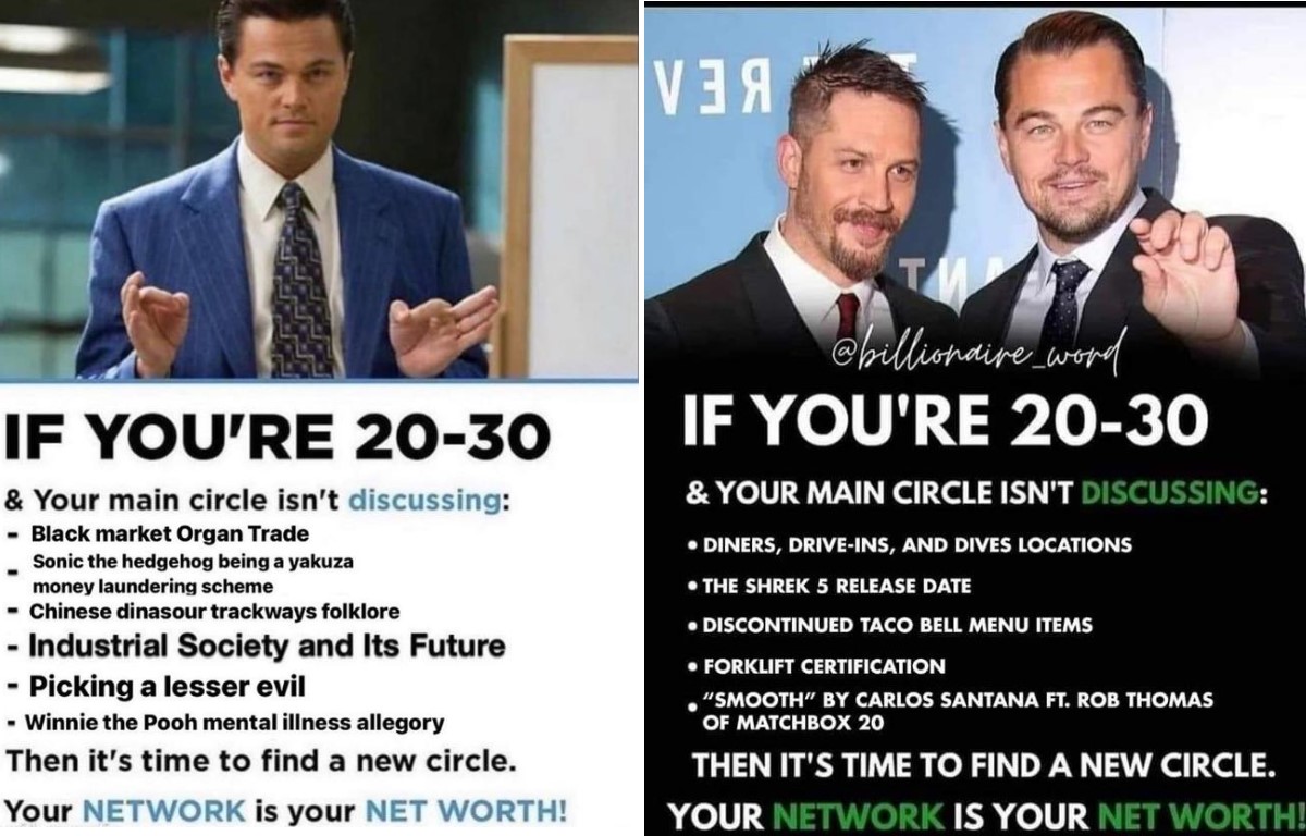 If You're 20-30 And Your Main Circle Isn't Discussing This Meme You Need To Elevate Your Circle