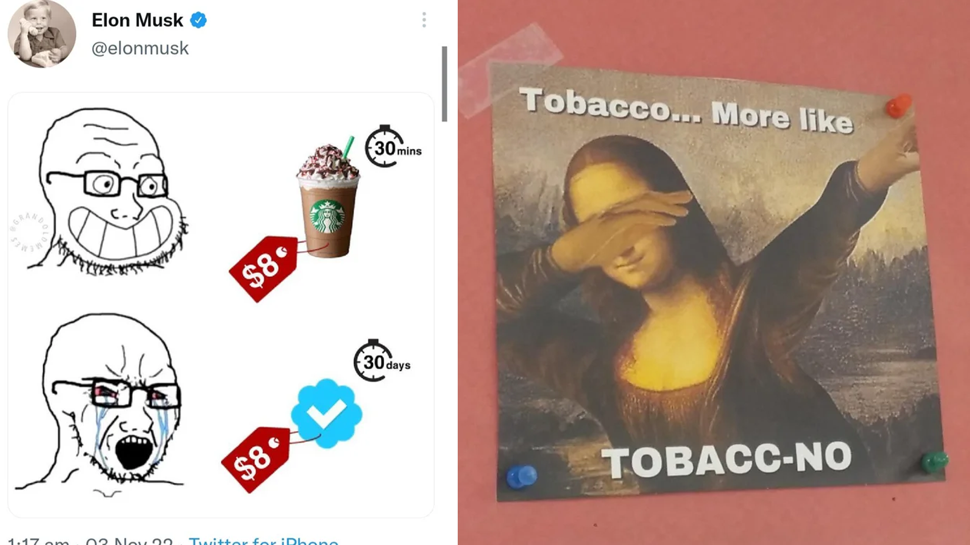 Cringe ads using memes.