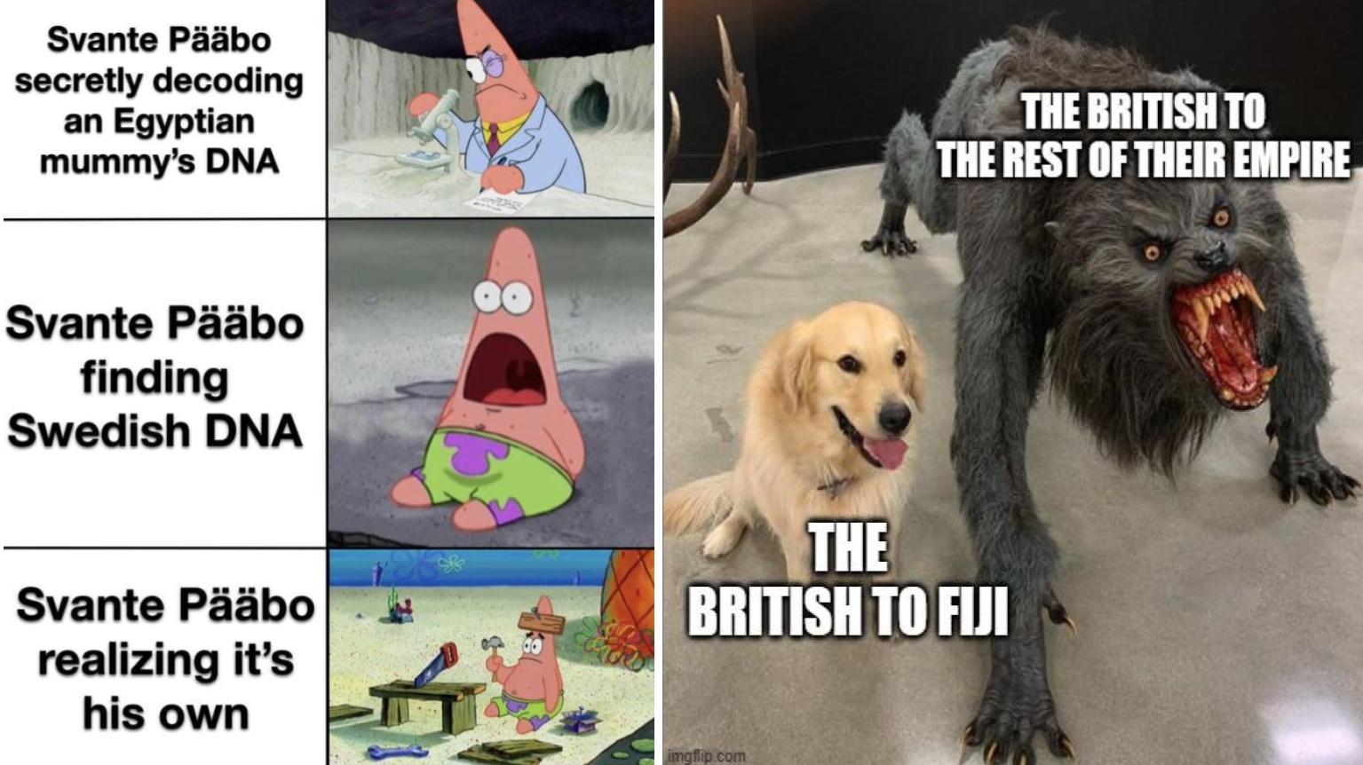 Two images of History Memes.