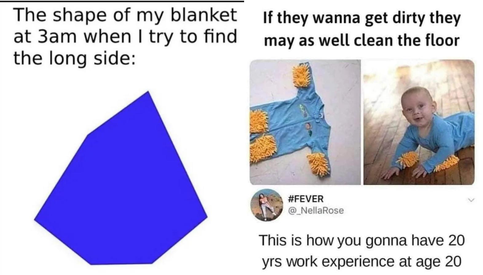 Two relatable memes.