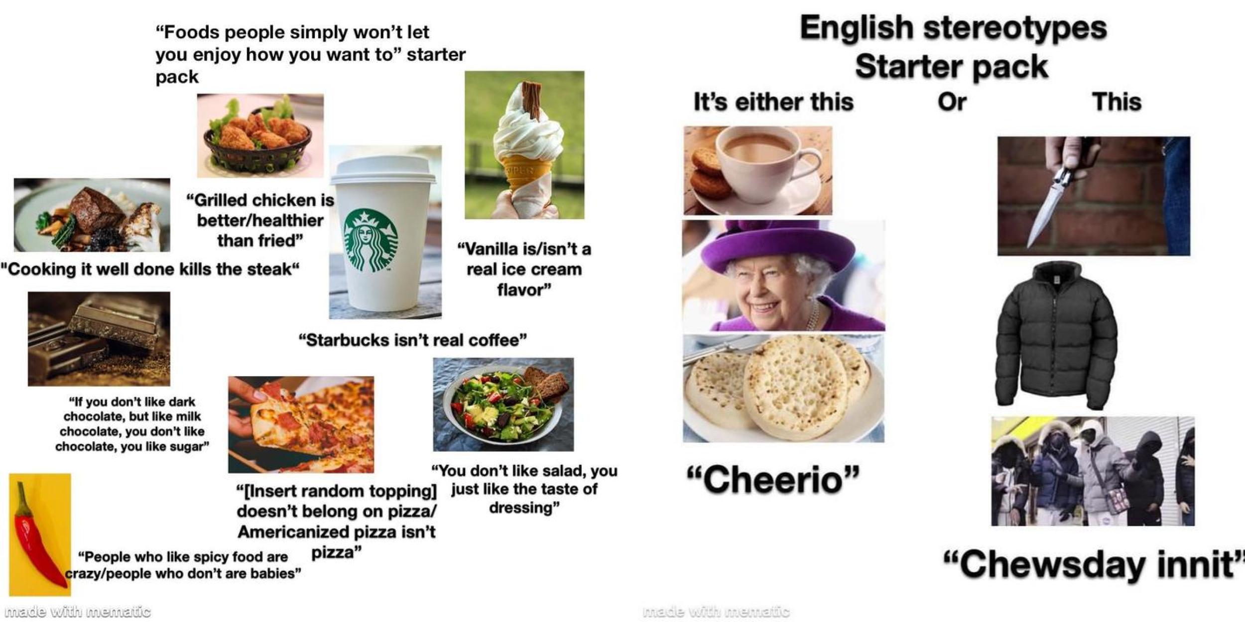 Two images from starter packs.