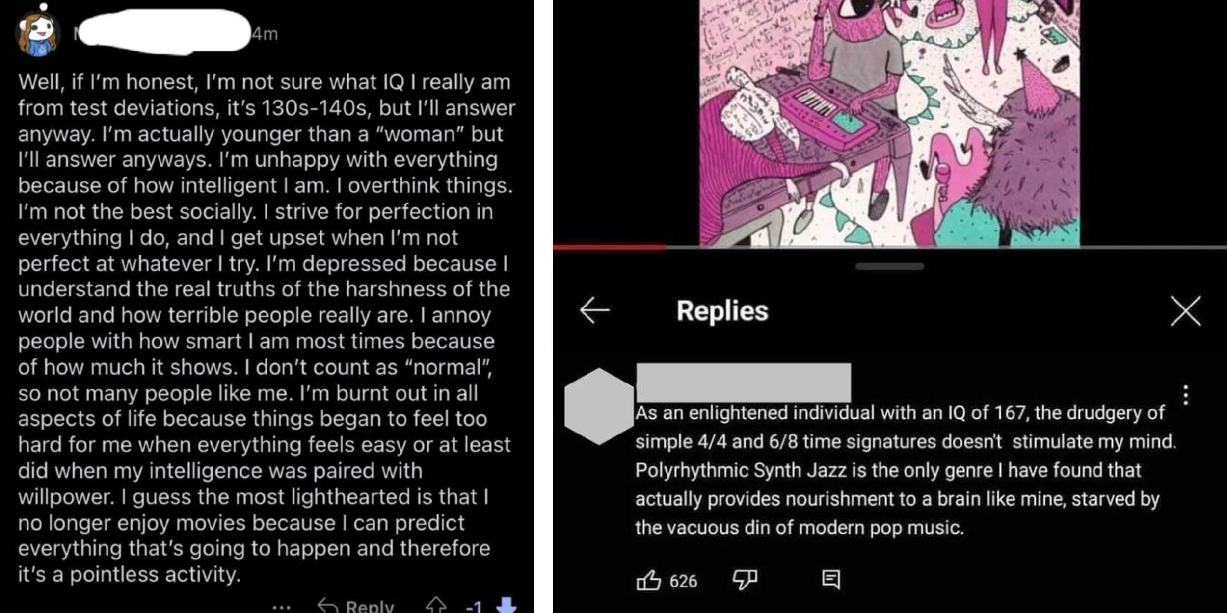 Two images from I Am Very Smart.