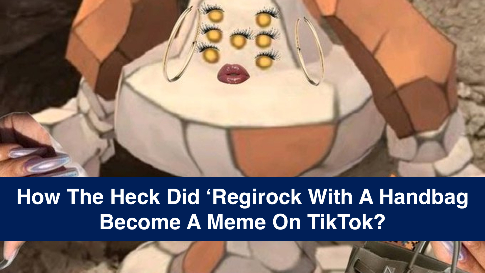 regirock with a handbag