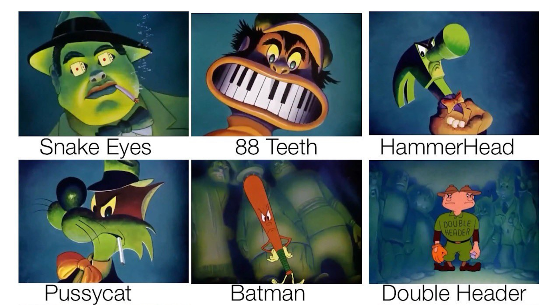 Who Are Snake Eyes, 88 Teeth, Hammerhead, And The Others? Daffy Duck's ...