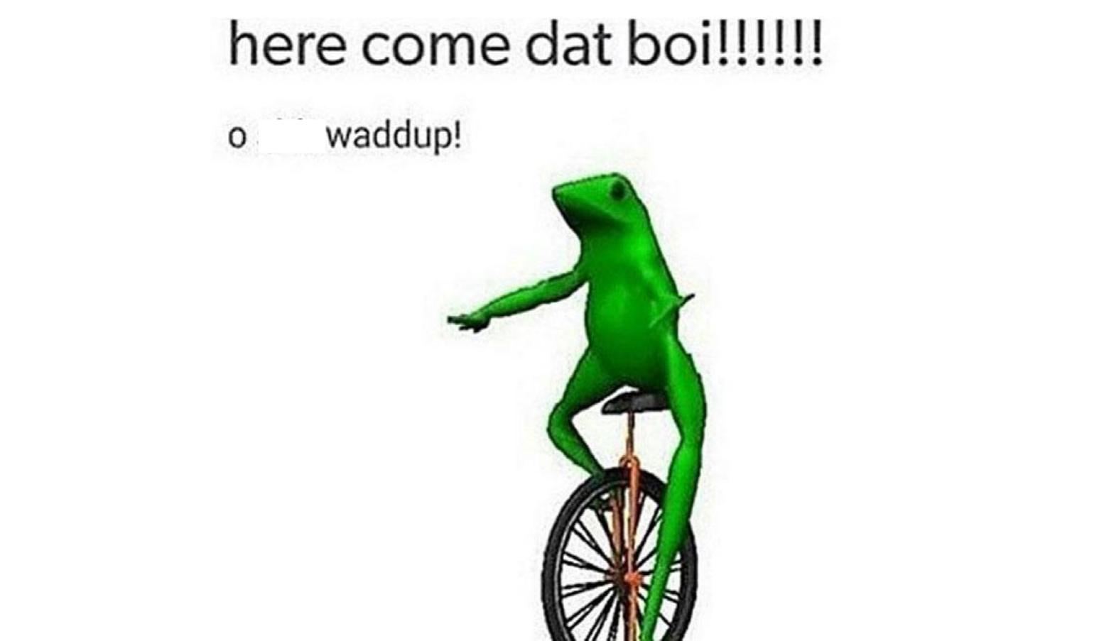 Who Is 'Dat Boi' And Why Is He Coming? The Classical Frog On A Unicycle