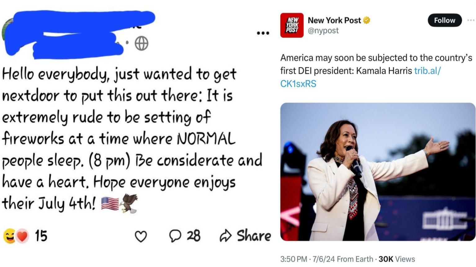 Two posts from Insane People Facebook.