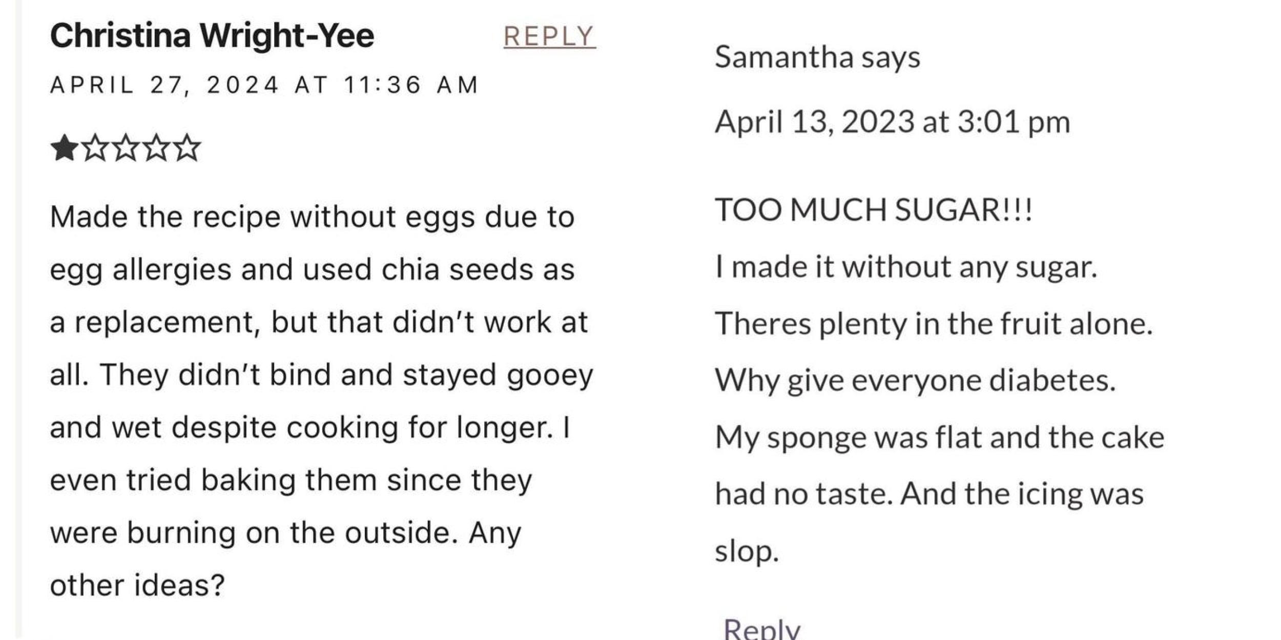 Two images from I Didn't Have Eggs.