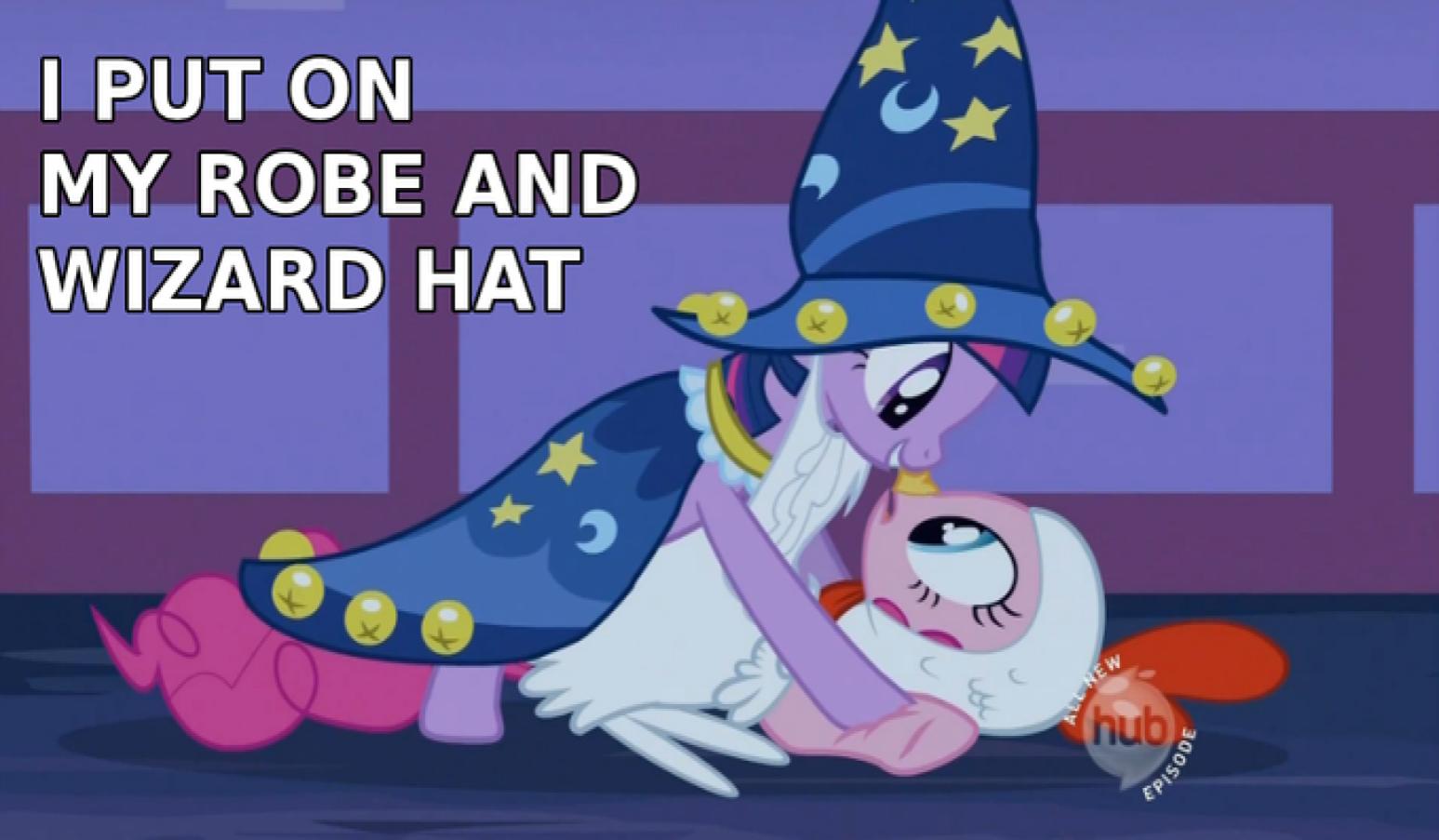 What Does 'I Put On My Robe And Wizard Hat'