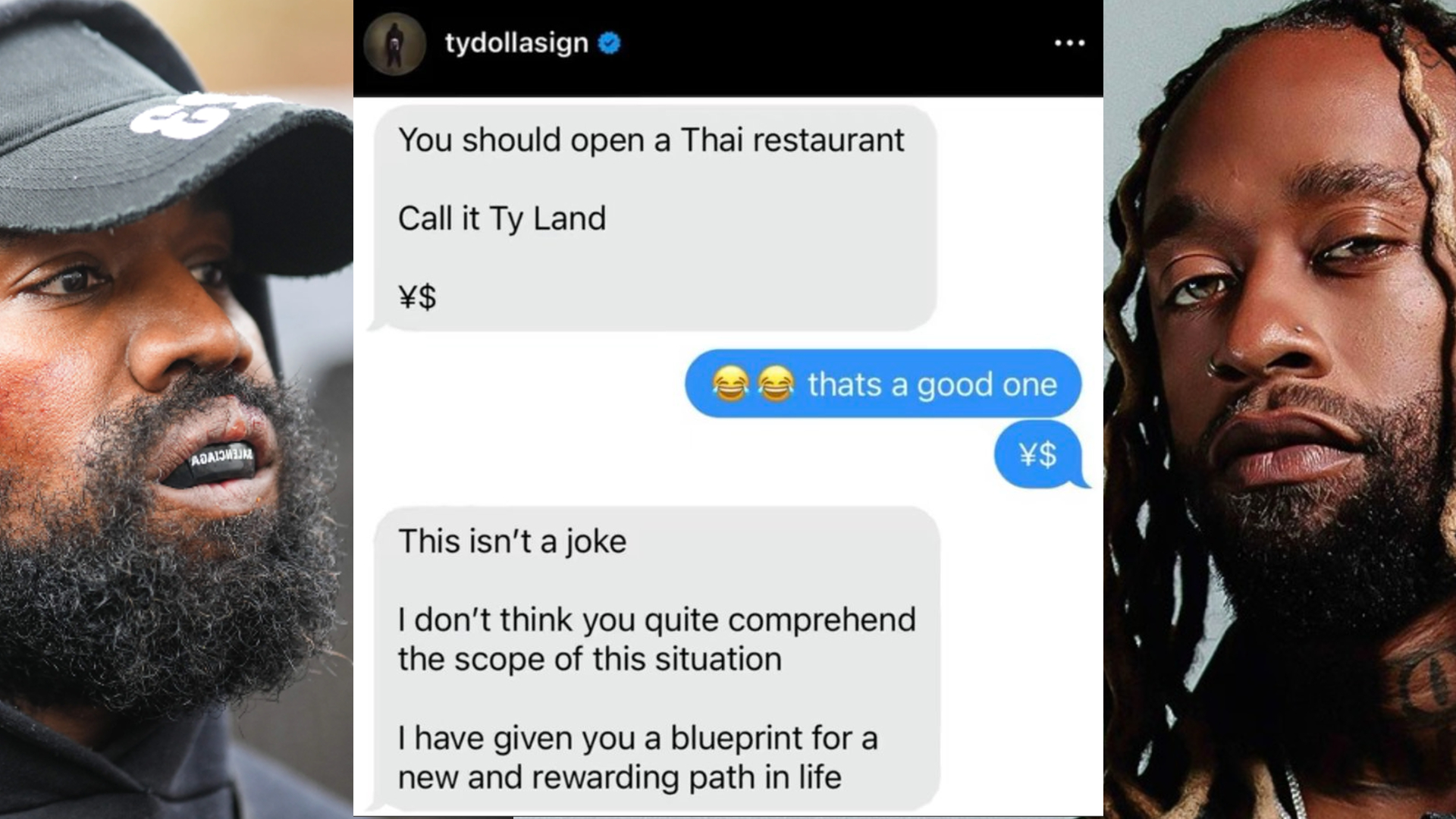Are The Text Messages Between Kanye West And Ty Dolla Sign Real? The ...