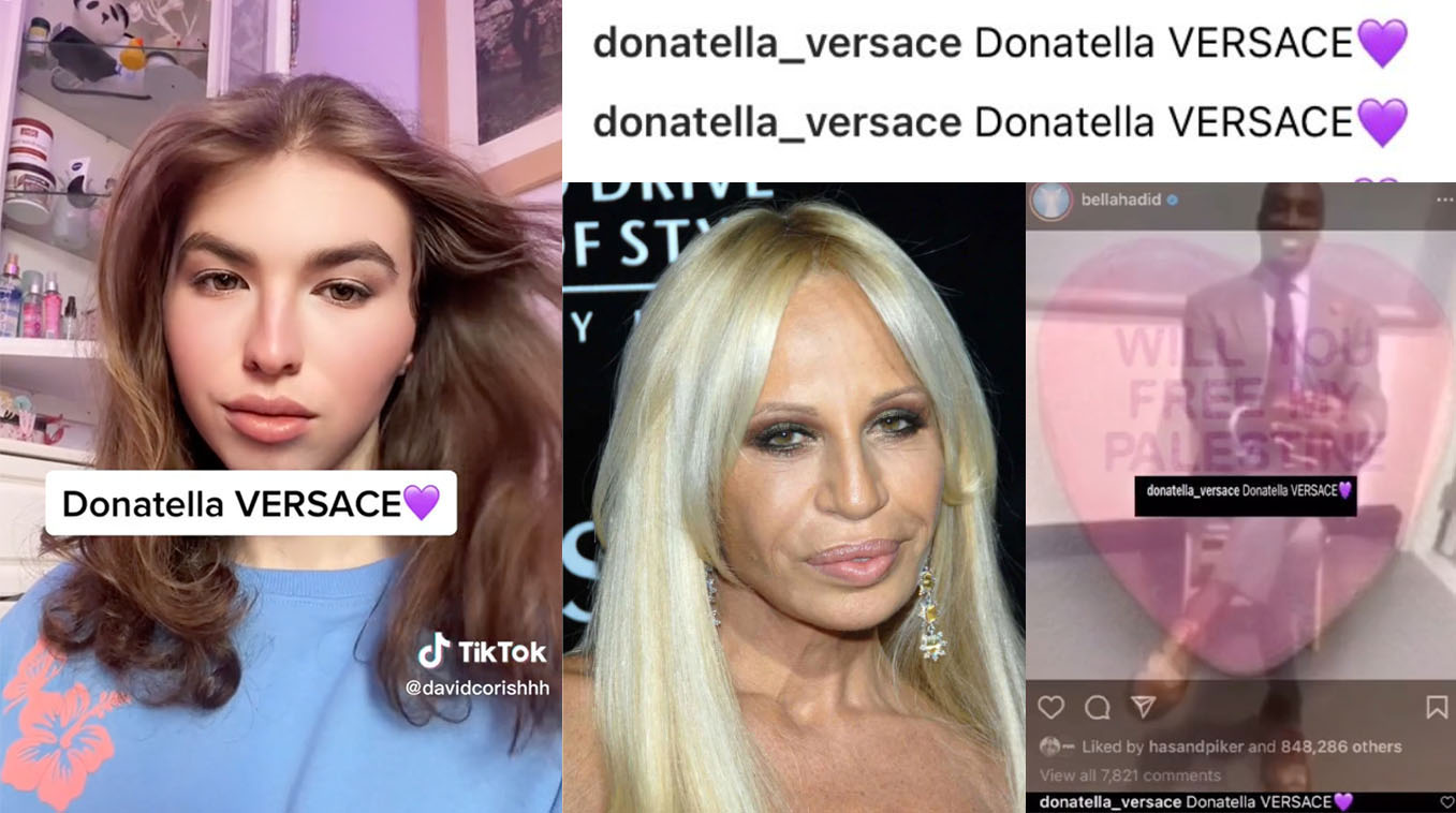 Where Did The Donatella VERSACE 💜 Meme Come From? Why Everyone’s 