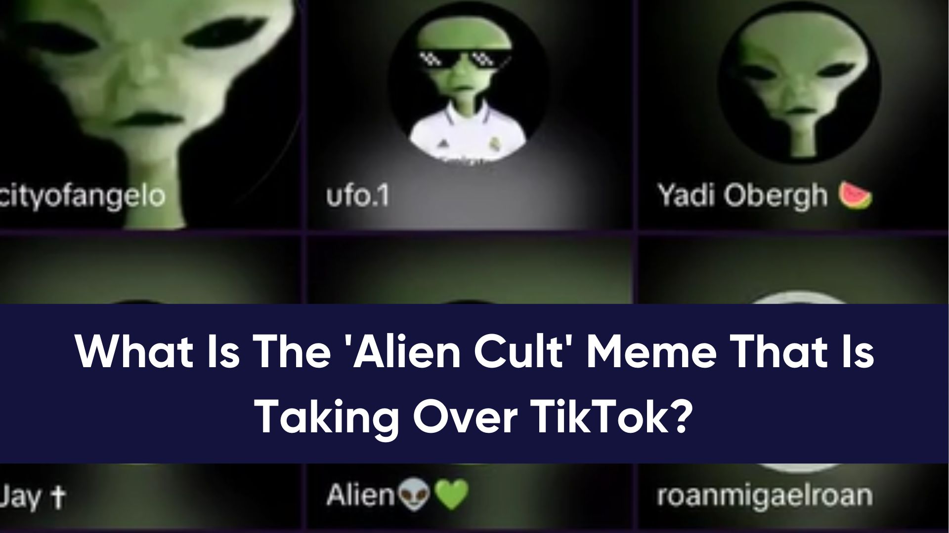 What Is The 'Alien Cult' That Is Taking Over TikTok? The 'Green Alien ...