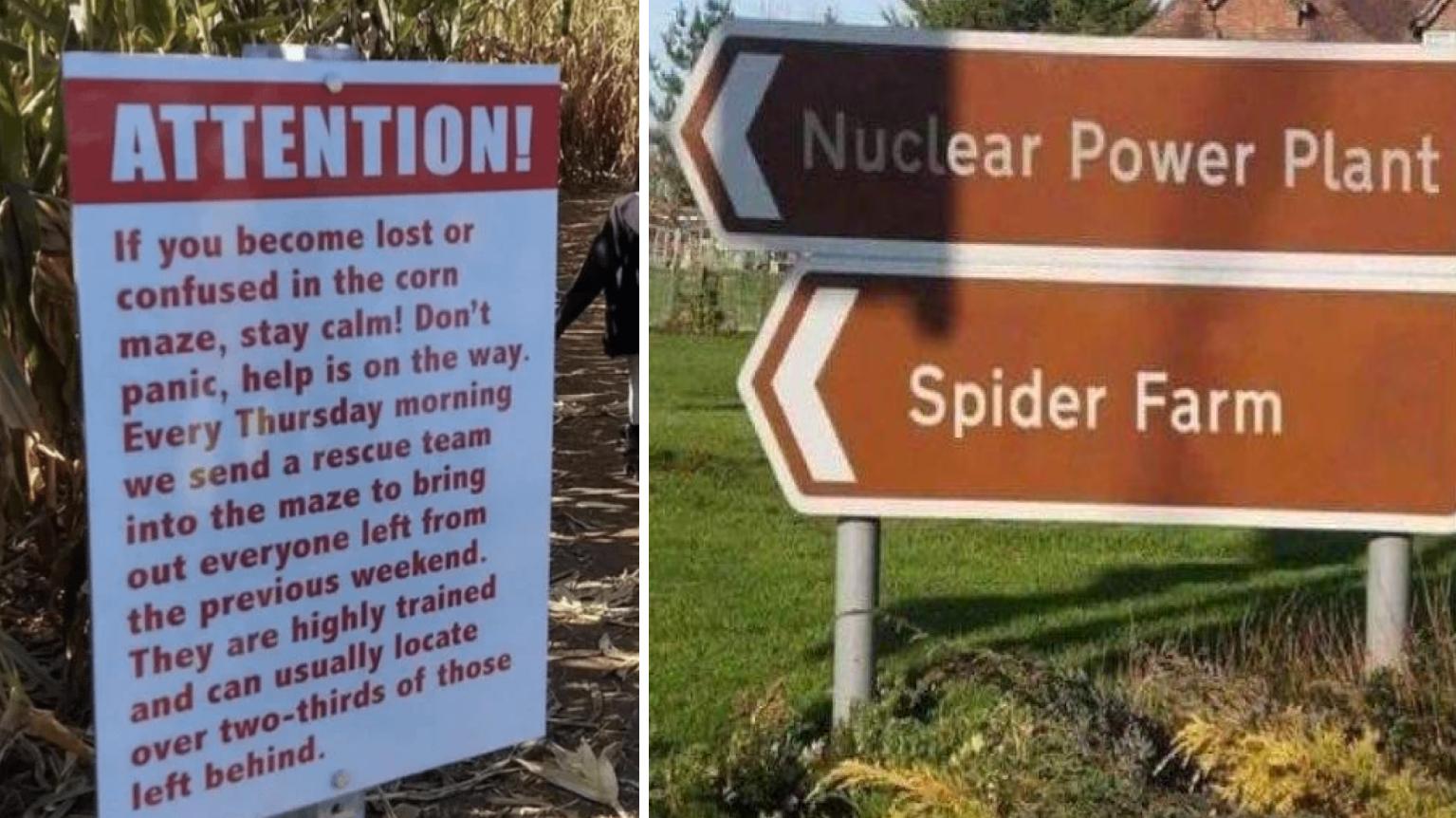 25 Funny Signs That Don't Take Themselves Too Seriously | Know Your Meme