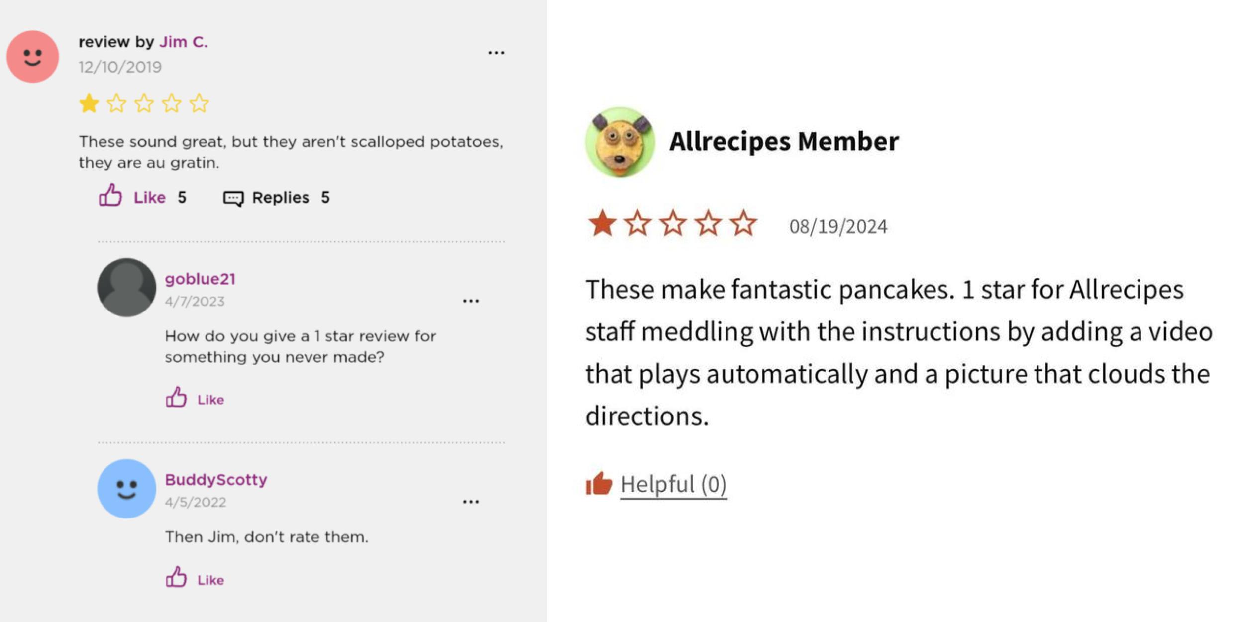 25 Bad Recipe Reviews From People Who Just Can't Cook | Know Your Meme