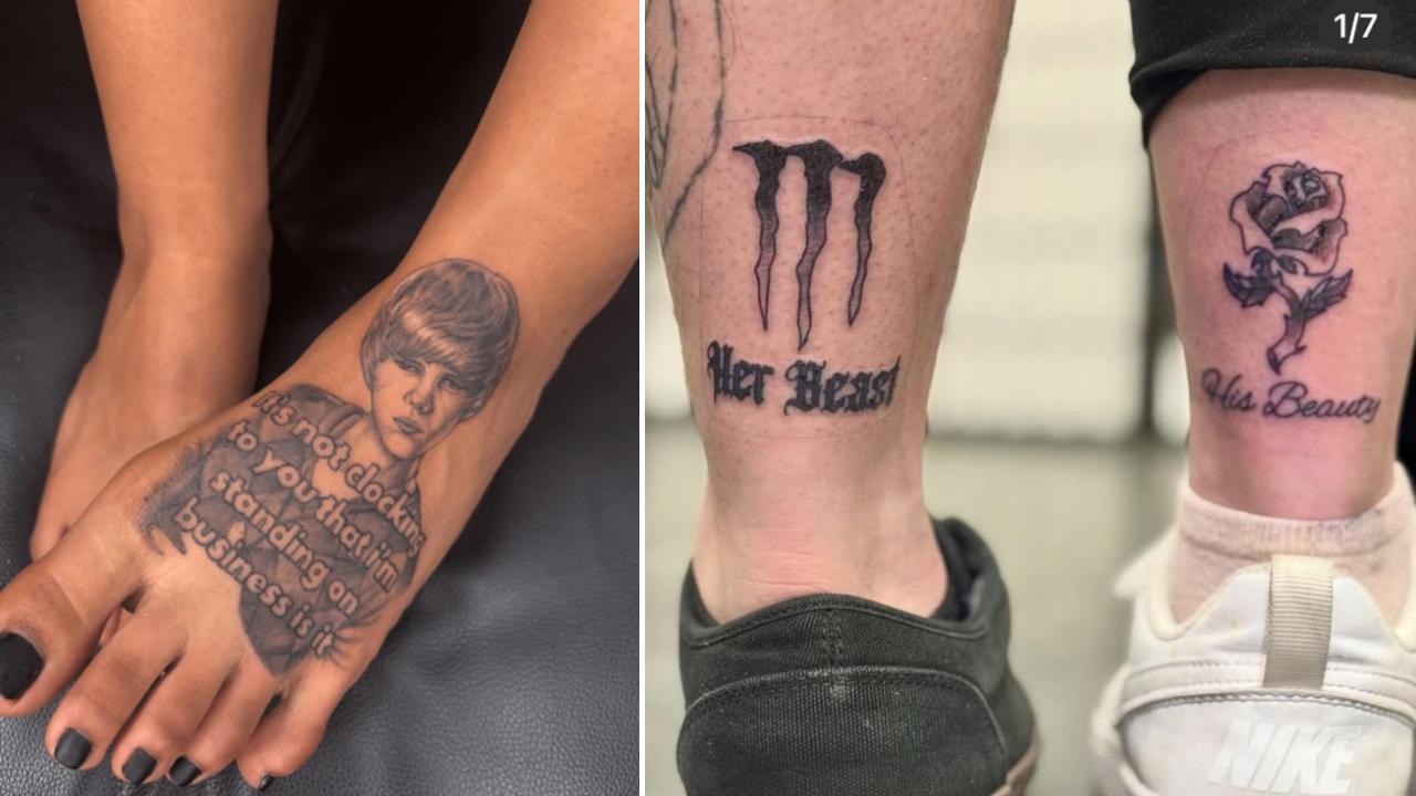 Two tattoos.